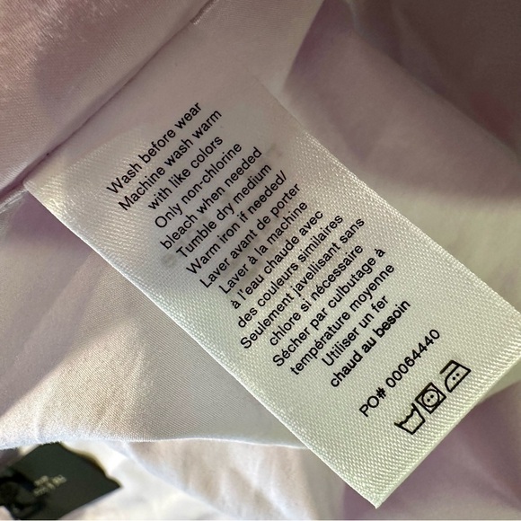 NWT Rag & Bone ‘Diana’ Cotton-Poplin Button-Down Shirt in “Lavender” Size Small - Picture 10 of 16